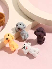 Inko 8 piezas de gomas de borrar 3D lindas de perro, gomas de borrar de caucho sintético para la punta del lápiz, pequeñas y divertidas, desmontables, adecuadas para escritorio de estudiante, gomas de borrar de mascotas, regalo para la clase para niños, regalos de fiesta