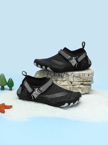 Kids Water Shoes, Boys Outdoor Sandals, Casual Summer Beach Shoes For Toddlers & Little Boys - Black - View 4