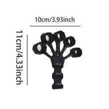 5-Finger Hollow Silicone Resistance Bands Hand Grip Finger Exerciser, Gym, Deporte, Gimnasio, Ejercicio En Casa - Multicolor - View 6