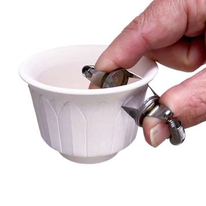 molletta per smalto in acciaio inossidabile resistente alla ruggine, strumento per la colorazione di tazze da tè in ceramica, utensile per la ceramica fai-da-te