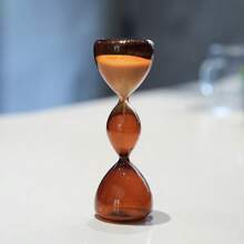 1pc Creative 3-Layer Colored Sand Glass Timer, Unique Modern Home Decor, Christmas Halloween Tabletop Ornaments
