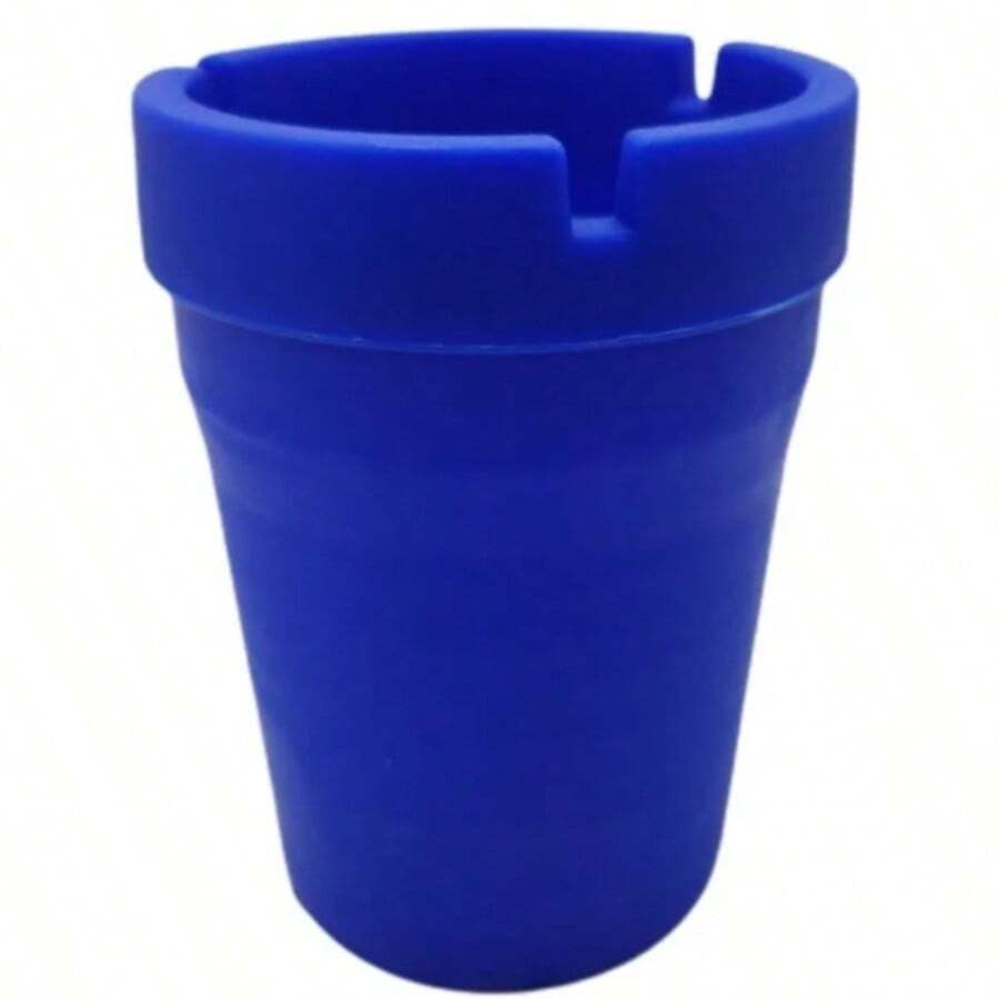 Automotive Cup Ashtray Butt Bucket Car And Home Smokeless - Royal Blue - View 1