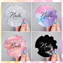 1pc/5pcs/10pcs Nail Art Flyer/Nail Photo Display/Nail Technician Gift/Beauty Salon Logo/Social Media Nail Art Icon/Gift For Her/Nail Art Design/Salon Decor - Multicolor - View 7