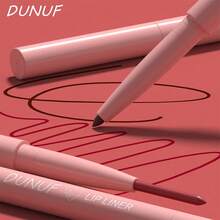 DUNUF 12 Pcs Durable Waterproof Lip Liner Matte Durable Easy To Color Non-Stick Cup No Fading No Beginner Friendly Exquisite Gift - Multicolor - View 9
