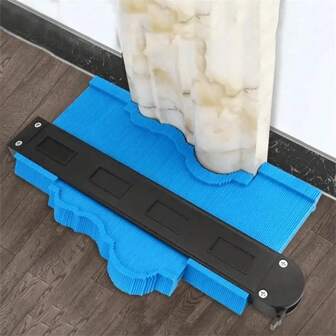 1 件 5/10 英寸轮廓规复印机，可调节精确复制不对称形状测量工具，角轮廓测量尺，木模板，地毯，瓷砖和复合地板