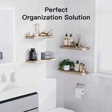 Vintage Rustic Wooden Floating Shelf | Wall-Mounted Storage & Display | Heavy-Duty Support | Easy Installation | Multi-Room Decor For Living Room, Bedroom, Bathroom, Kitchen, Study | Ideal For Photos, Plants, Books | Aesthetic Home Accessory, Shelf Decor Items, Floating Shelve