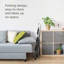 AutoFu Folding Step Stool 3 Step Ladder Foldable Step Bench, Non-Slip Rubber Platform, Mini Step Ladder, Max Load Weight Capacity 150 Kg/330lbs, Folding Step Ladder, Home DIY Ladder - Black - View 7