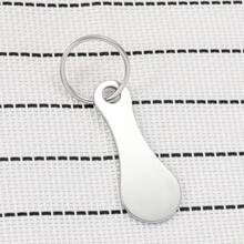 1 pièce Jeton de caddie de supermarché en acier inoxydable de 2,8 mm d'épaisseur amélioré, plus épais, épaisseur de 1 livre, plus adapté aux pays européens comme le Royaume-Uni, pendentif porte-clés, sans pièces de monnaie requises, pratique