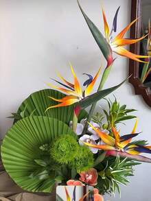 3pcs Artificial Paradise Bird Of Paradise Greenery, 24.4 Inches (Approx. 62cm), Suitable For DIY Home Decor, Garden, Office, Balcony, Wedding Party Theme Display, Autumn Decor, Indoor/Outdoor Plants, Store Decoration, DIY Crafts, Tabletop Centerpieces, All Season