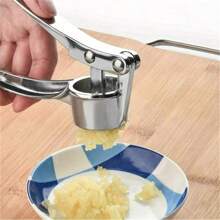 1 Piece Metal Garlic Press Manually Crusher Handheld Ginger Kitchen Tools