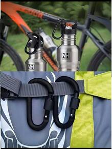 2 jeux, 5 jeux et 10 jeux de boucles de sac à dos en alliage d'aluminium de type D, de haute qualité, verrouillables. Porte-clés en métal, crochets à ressort, convenant pour le camping, les voyages, la randonnée, la pêche et la dérive en extérieur.