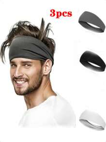 6 Pieces Of Unisex Hair Accessories, Sports Hair Bands For Summer, High - Elasticity Hair Accessories, Suitable For Outdoor Activities Like Yoga, Running, Mountain - Climbing, Playing Ball, Etc.