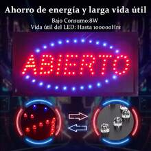 LED Sign Advertisement Open Business Colors 48x25cm Black - 黑色 - 查看 2