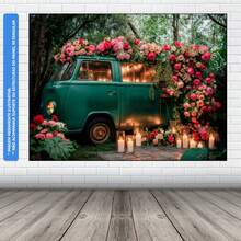 Valentine's Day Photographic Panel Fabric Backdrop 1.50 X 2.20m - FDNA0031 - 查看 3