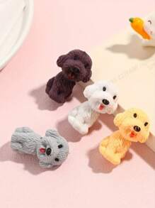Inko 8 piezas de gomas de borrar 3D lindas de perro, gomas de borrar de caucho sintético para la punta del lápiz, pequeñas y divertidas, desmontables, adecuadas para escritorio de estudiante, gomas de borrar de mascotas, regalo para la clase para niños, regalos de fiesta