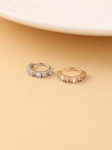 1 piercing de nariz decorado com zircônia cúbica brilhante - adequado para festas, presentes e comemoração do Ano Novo Chinês, joia para nariz