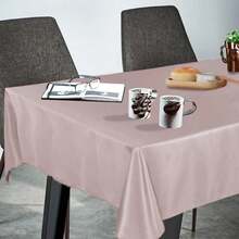 Rectangle Tablecloth 54x78 Inch Tablecloth Stain And Wrinkle Resistant Washable Polyester Table Cloth, Decorative Fabric Table Cover For Dining Table, Buffet Parties And Camping Blush - Multicolor - View 2