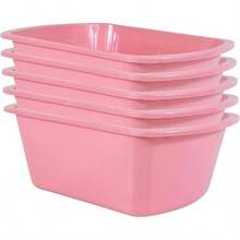 GJHJNFD Rectangular Plastic Hospital Bedside Soaking Tub [5 Pack] Small ...