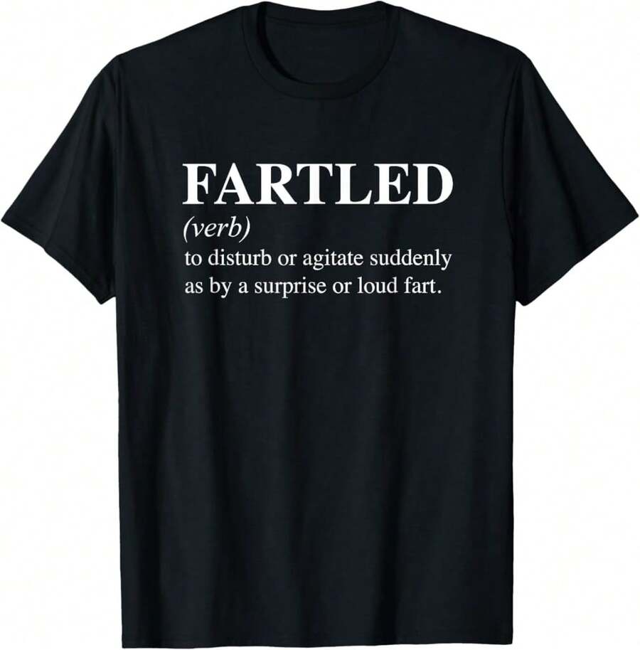 Camiseta con definición de broma de un sobresaltado y ruidoso - Negro - Ver 1