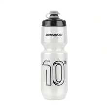 1 pièce, 750 ml/25,36 oz, valve avec embout anti-fuite, bouteille de sport portable à boire directement, en plastique PP5, style sportif minimaliste, trois couleurs au choix (noir/blanc/semi-transparent), corps de bouteille profilé et rainuré