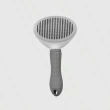 1pc Cat Hair Removal Brush, Pet Dog Brush, Massage Cleaning Anti-Shedding Brush, Stainless Steel Fine Pins Detangling, One-Click Shedding Self-Cleaning Cat Hair Brush, Silicone Handle Gentle Grooming Tool For Pet - Multicolor - View 15