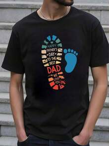 Camiseta básica de manga corta y cuello redondo para hombre con gráfico minimalista y creativo de un lindo capibara - Negro 5 - Ver 1