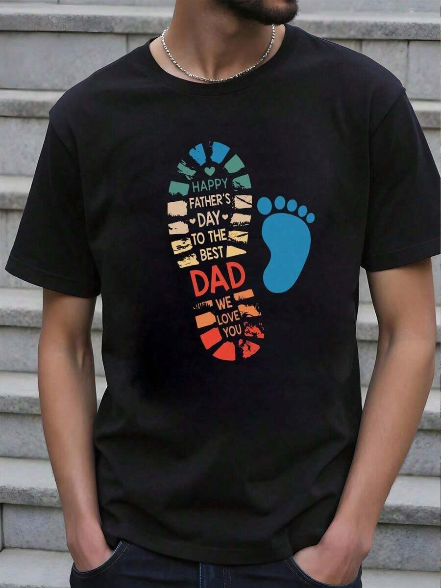 Camiseta básica de manga corta y cuello redondo para hombre con gráfico minimalista y creativo de un lindo capibara - Negro 5 - Ver 1