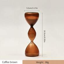 1pc Creative 3-Layer Colored Sand Glass Timer, Unique Modern Home Decor, Christmas Halloween Tabletop Ornaments