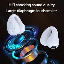 AI Language Translation Earbuds, Clip On Earbuds Wireless Headphones Real-Time Translator For 144 Languages & Accents Headphones Translator Ideal For Travel Business Learning Translation Device - White - View 6