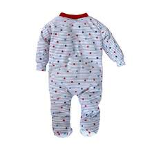 Walt Disney Mameluco ligero para Bebe manga larga sublimado rayas - Blanco - Ver 3