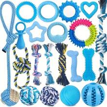 3/6pcs Small Dogs Chew Toys Set Interactive Teeth Cleaning Rope Knots For Puppy