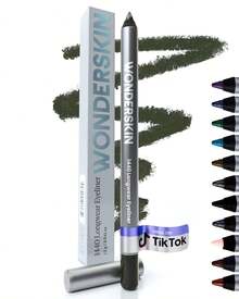 Wonderskin 1440 Longwear Blue Waterproof Eyeliner Pencil - Sharpenable Eyeliner Pencil And Smudge Proof Blue Eye Liner Pencils (Aqua) - Olive - View 1