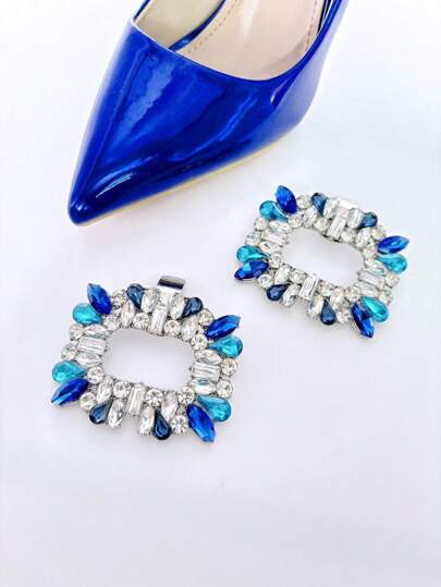 1 pezzo molletta classica per scarpe con opzioni eleganti, decorazione rimovibile in metallo e cristallo, adatta per tacchi da sposa e altre scarpe da abito