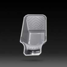 Vaso de pintura portátil de 4 pulgadas con marco de rodillo: material PP duradero, gran capacidad, fácil de combinar para pinceles y rodillos, gris - Gris Claro - Ver 3