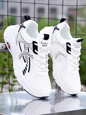 Zapatillas de running para hombre, zapatillas de running casuales ligeras, malla transpirable, negro y gris, zapatillas de running, calzado deportivo de carreras y entrenamiento