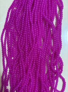 100 piezas de cuentas de vidrio de 6mm con acabado imitación jade en colores caramelo, material: vidrio, perfecto para hacer pulseras y collares