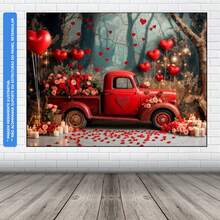 Valentine's Day Photographic Panel Fabric Backdrop 1.50 X 2.20m - FDNA0035 - 查看 3