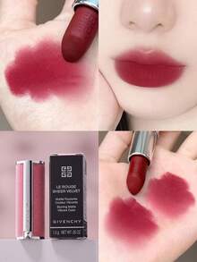 GIVENCHY[Mini]LE ROUGE SHEER VELVET MATTE LIPSTICK #N37 1.5g / Blurring Matte Lipstick / The New Blurring Sheer Matte Lipstick In A Refillable Pink Velvet Case. LIGHTWEIGHT FINISH, LONG-WEAR RESULTS​