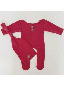 Fantasia Macacão Bebê, Roupas para Fotos de Recém-Nascidos, Acessórios de Fotografia, Macacão de Algodão com Capuz e Calda Longa, Conjunto de Roupas