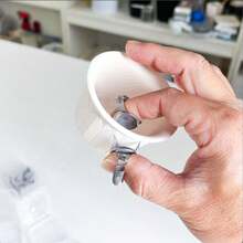 molletta per smalto in acciaio inossidabile resistente alla ruggine, strumento per la colorazione di tazze da tè in ceramica, utensile per la ceramica fai-da-te