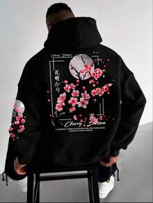 CHERRY BLOSSOM FC Sweatshirt  Blouse Jacket - Black - View 1