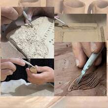 1pc/2pcs Ceramic Clay Sculpting Tools Set, Detailing Tools For Ceramic, Polymer Clay Work