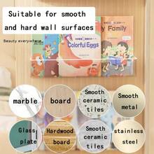 壁挂式图书收纳架、图书展示架、婴儿图画书架、透明、含背胶、教室收纳、卧室收纳、儿童图书展示和收纳、婴儿必需品