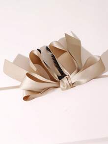 1 件奢华缎带香蕉夹发夹，多层蝴蝶结，适合女士，时尚优雅的发饰，适合各种场合情人节情人节，发夹发夹爪夹发夹，学校用品，大学，蝴蝶结，可爱