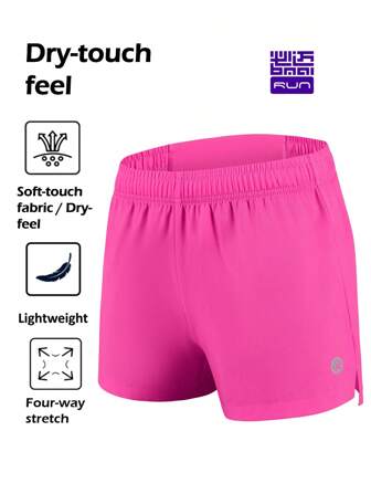  1 par de shorts deportivos ligeros para mujer de la marca BMAI - tacto suave, ajuste amigable con la piel, elásticos y cómodos, ideales para correr, entrenar y actividades diarias