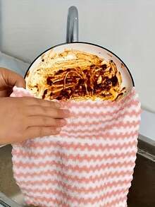 5/10 pièces Chiffons à vaisselle doux et absorbants, serviettes en microfibre en peluche de corail réutilisables et lavables en machine, pour l'évier, la salle de bain, la voiture et les fenêtres, nécessité domestique, nettoyage de cuisine, nettoyage de salle de bain, nettoyage de voiture, outil de nettoyage domestique, fournitures de nettoyage