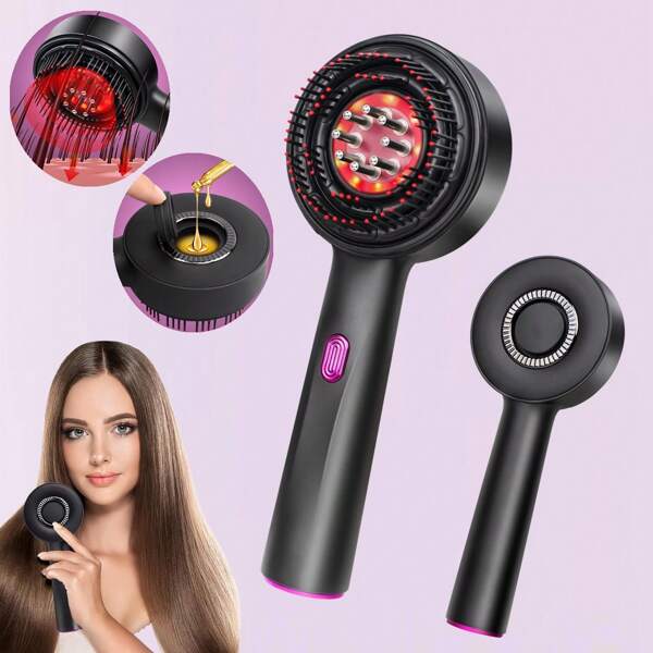 Red Light Therapy Hair Growth Comb, Upgrade 3 In 1 Hair Oil Applicator, Electric Hair Brushes For Hair Growth, Multi-Function Electric Scalp Massager Brush For Adults Women And Men Hair Loss, Hair Thinning & Alopecia Treatment Homeuse, Ipx7 Waterproof