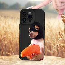 Creative Funny Puppy Color Pattern Phone Case, Thickened Whole Body Protection, Shockproof And Drop-Proof TPU Soft Protective Case, Birthday Or Holiday Gift For Men And Women, Suitable For IPhone17/IPhone17 Air/IPhone17 Pro/IPhone17 Pro Max/16 Pro Max/15 Pro Max/14 Pro Max/13 Pro Max/12 Pro Max - màu đen - Xem 5