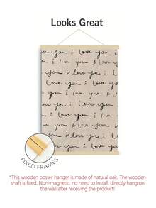 1幅“一封充满爱意的信”艺术印刷海报 - 无框帆布墨水画，经典现代装饰，适用于客厅、卧室、家庭办公室 - 防水墙面悬挂装饰，浪漫信件主题艺术印刷品，适用于家庭、办公室、餐厅和宿舍装饰