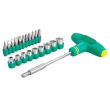 Desarmador tipo "T" con puntas y dados intercambiables 3686 Lion Tools - Verde Lima - Ver 1